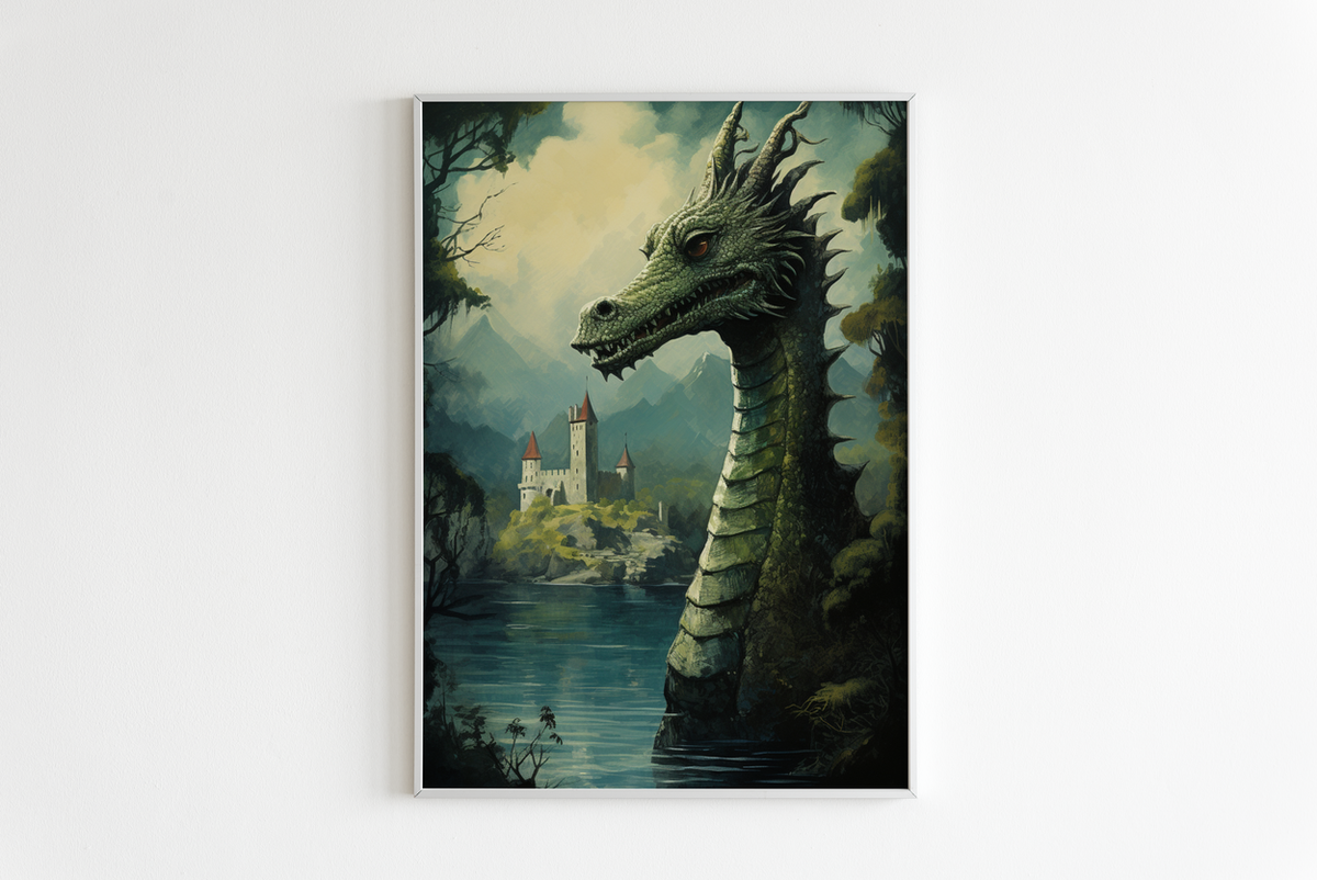 Monstruo del Lago Ness en un interior