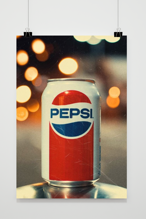 Affiche Canette Pepsi de 25 Artstreet