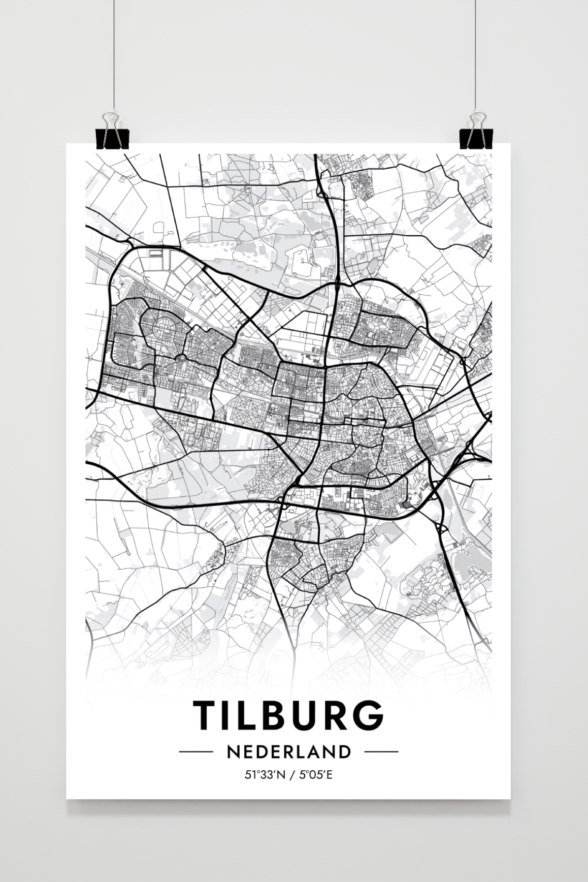 Tilburg Map en un interior