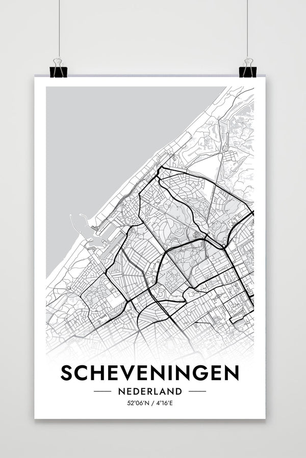 Póster Scheveningen Map