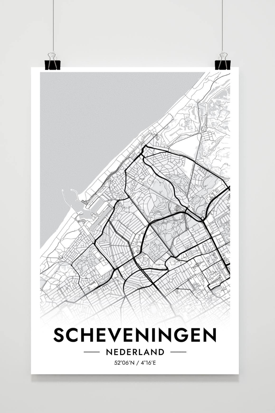 Scheveningen Map en un interior