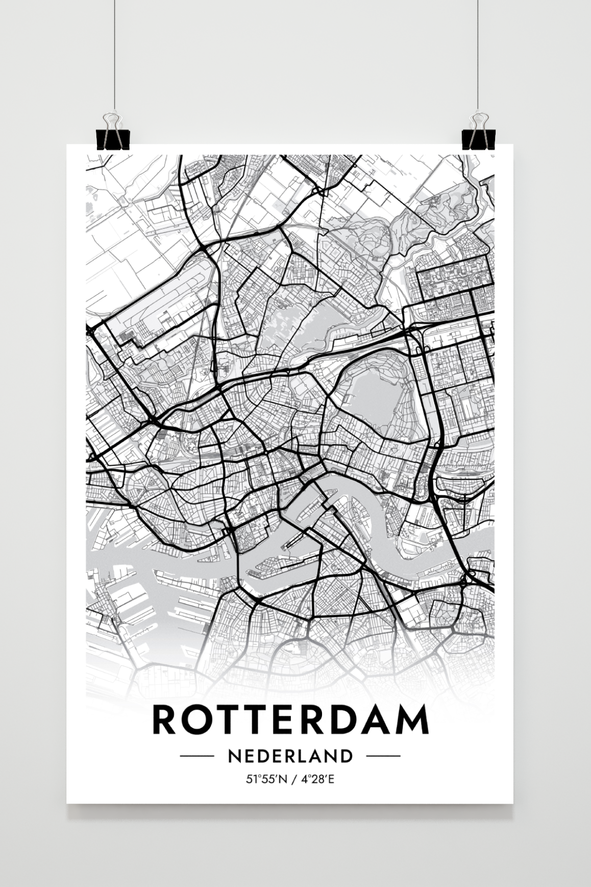 Rotterdam Map en un interior