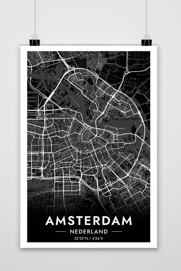 Póster Amsterdam Map