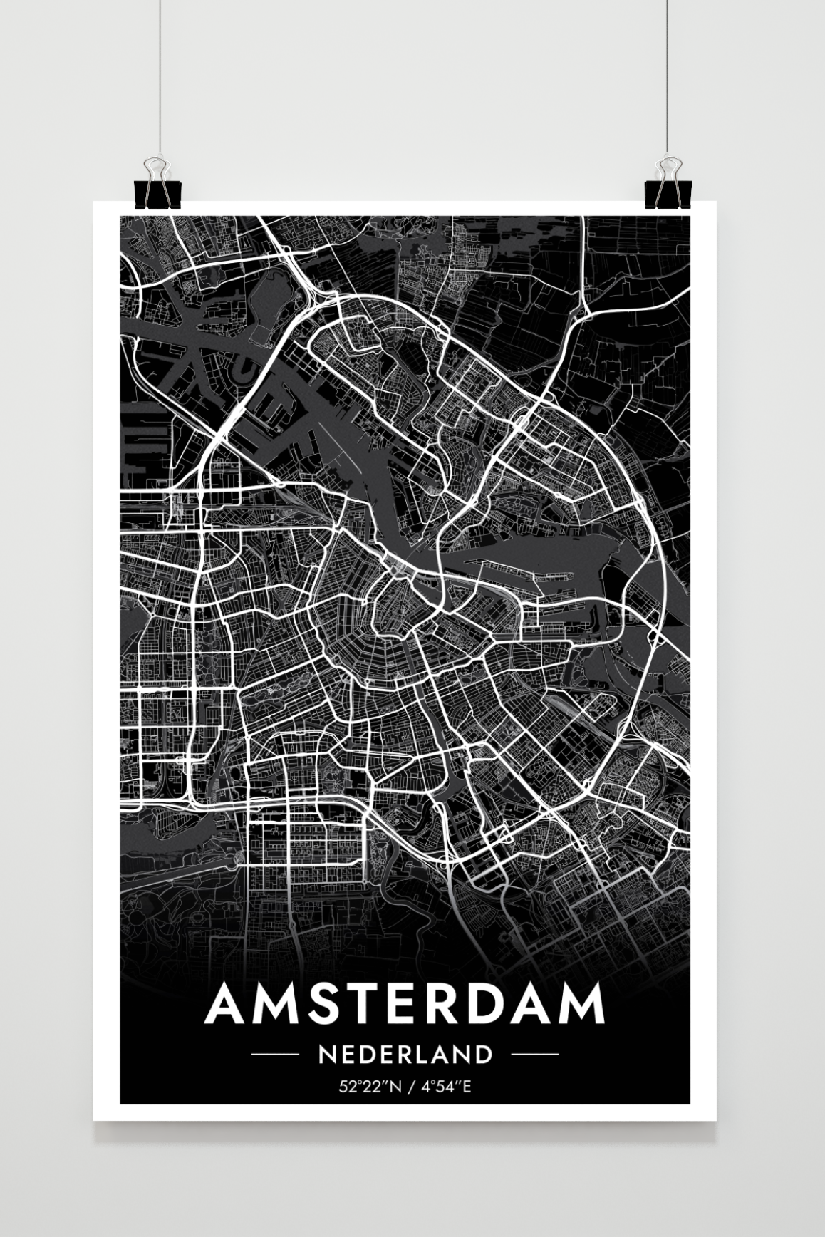 Amsterdam Map en un interior