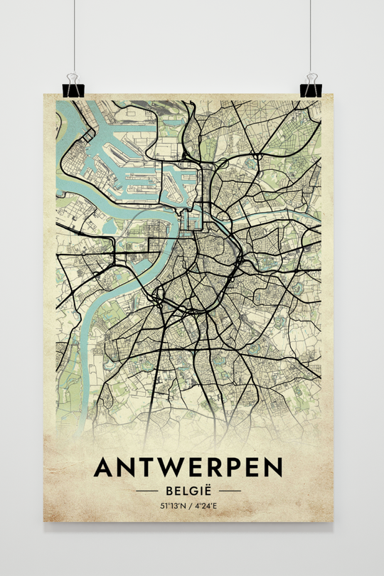 Karte von Antwerpen