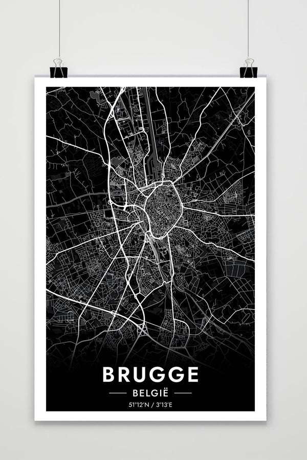Brugge Map Poster