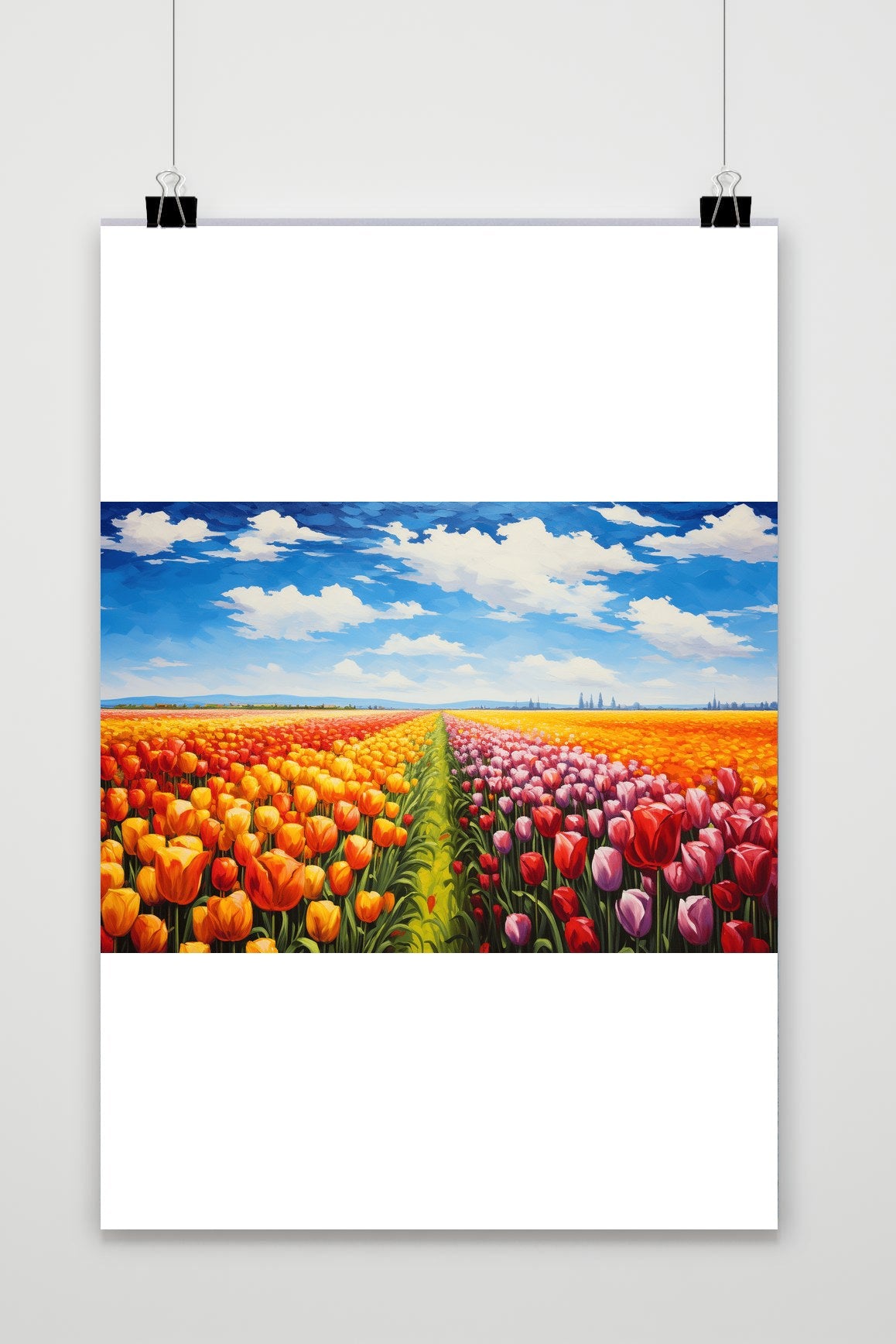 Póster Tulpenvelden de 25 Artstreet