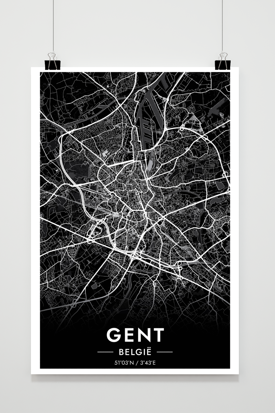 Gent Map en un interior