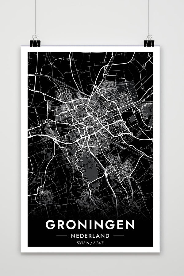 Groningen Map Poster