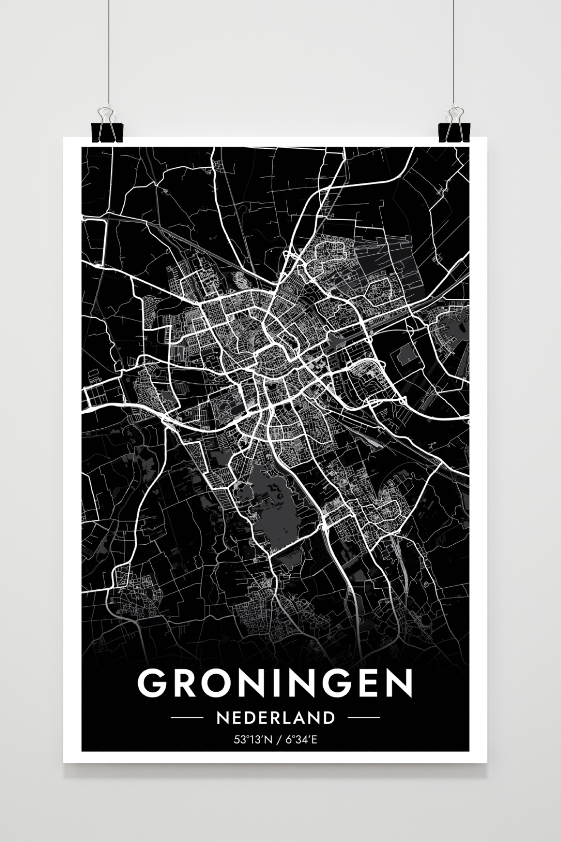 Groningen Map dans un intérieur