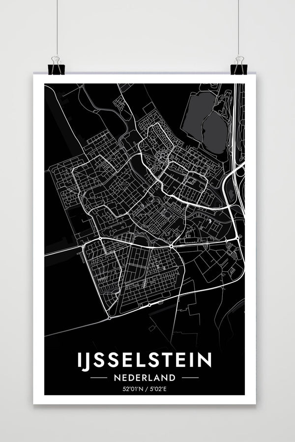 Affiche Ijsselstein Map