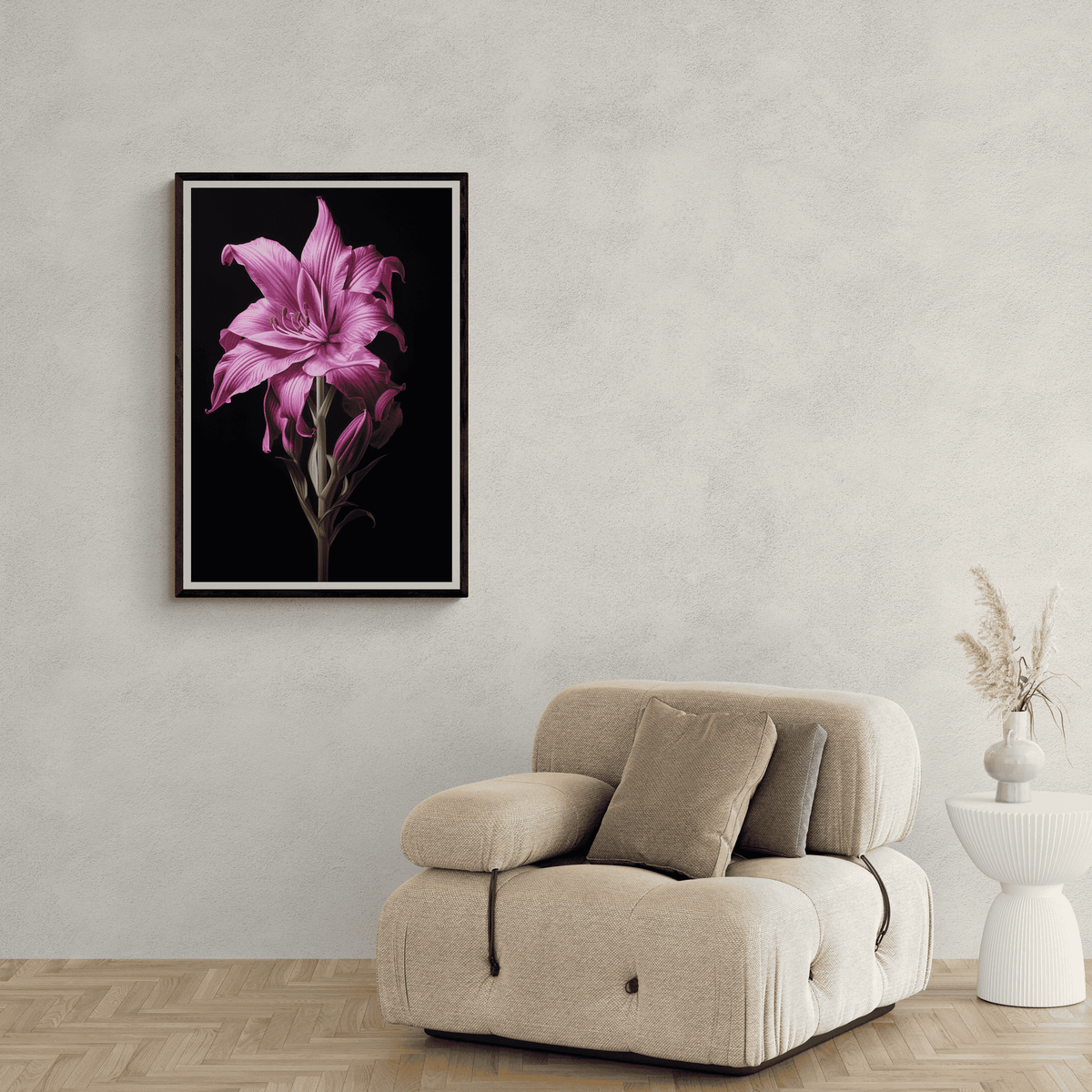 Roze Bloem dans un intérieur