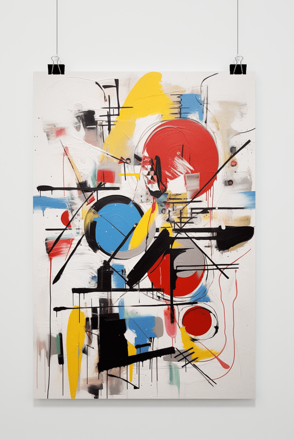 Moderne Kunst Figuren poster