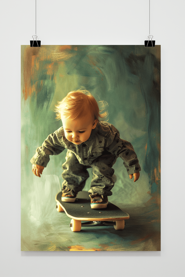Póster Skater Baby