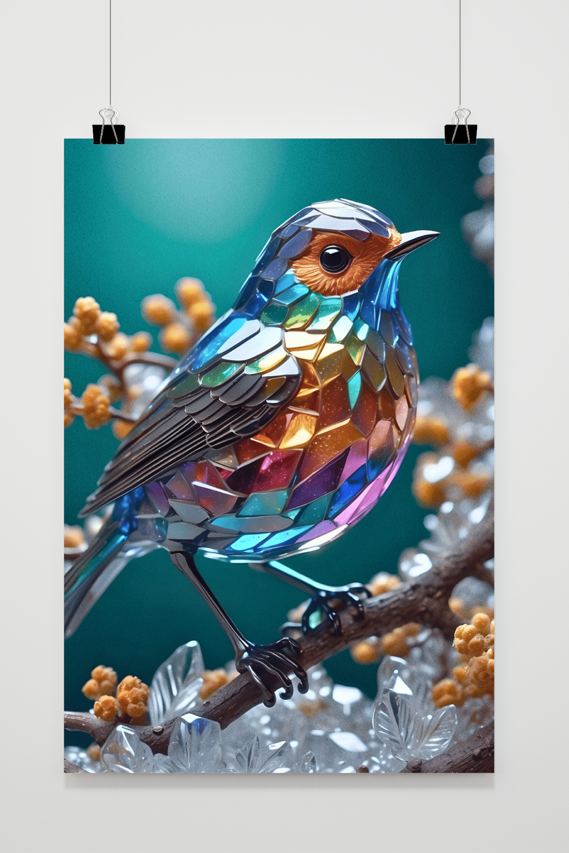 Affiche Oiseau Mosaïque de 25 Artstreet