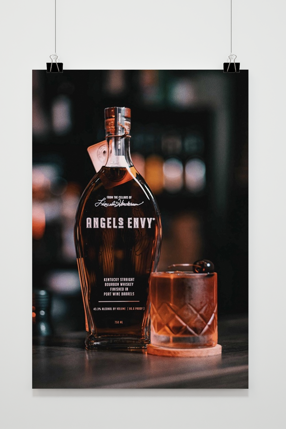 Póster Whisky Angels Envy