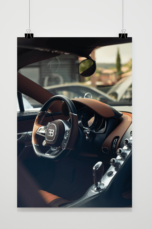 Bugatti Stuur poster