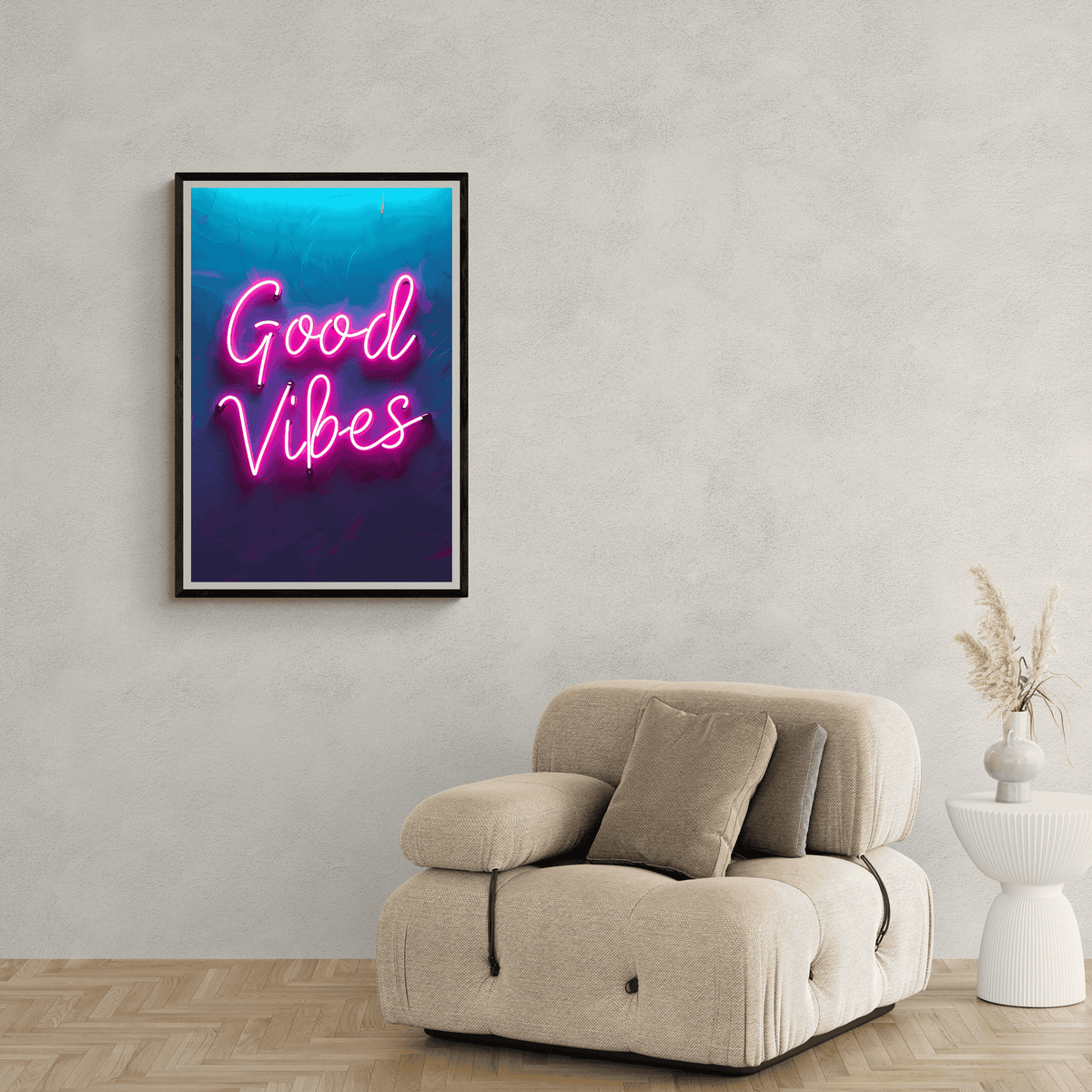 Good Vibes dans un intérieur