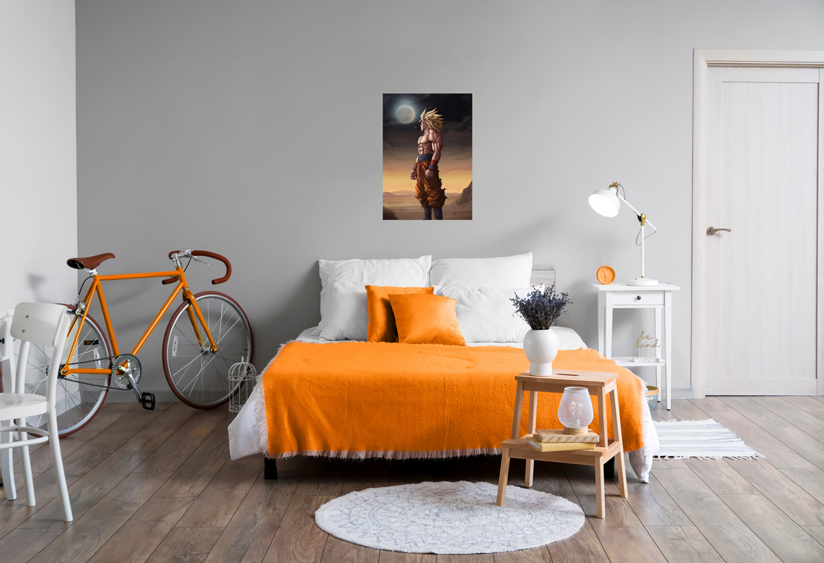 Goku Super Saiyan en un interior
