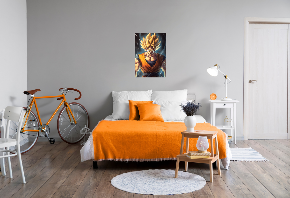 Goku SSJ en un interior