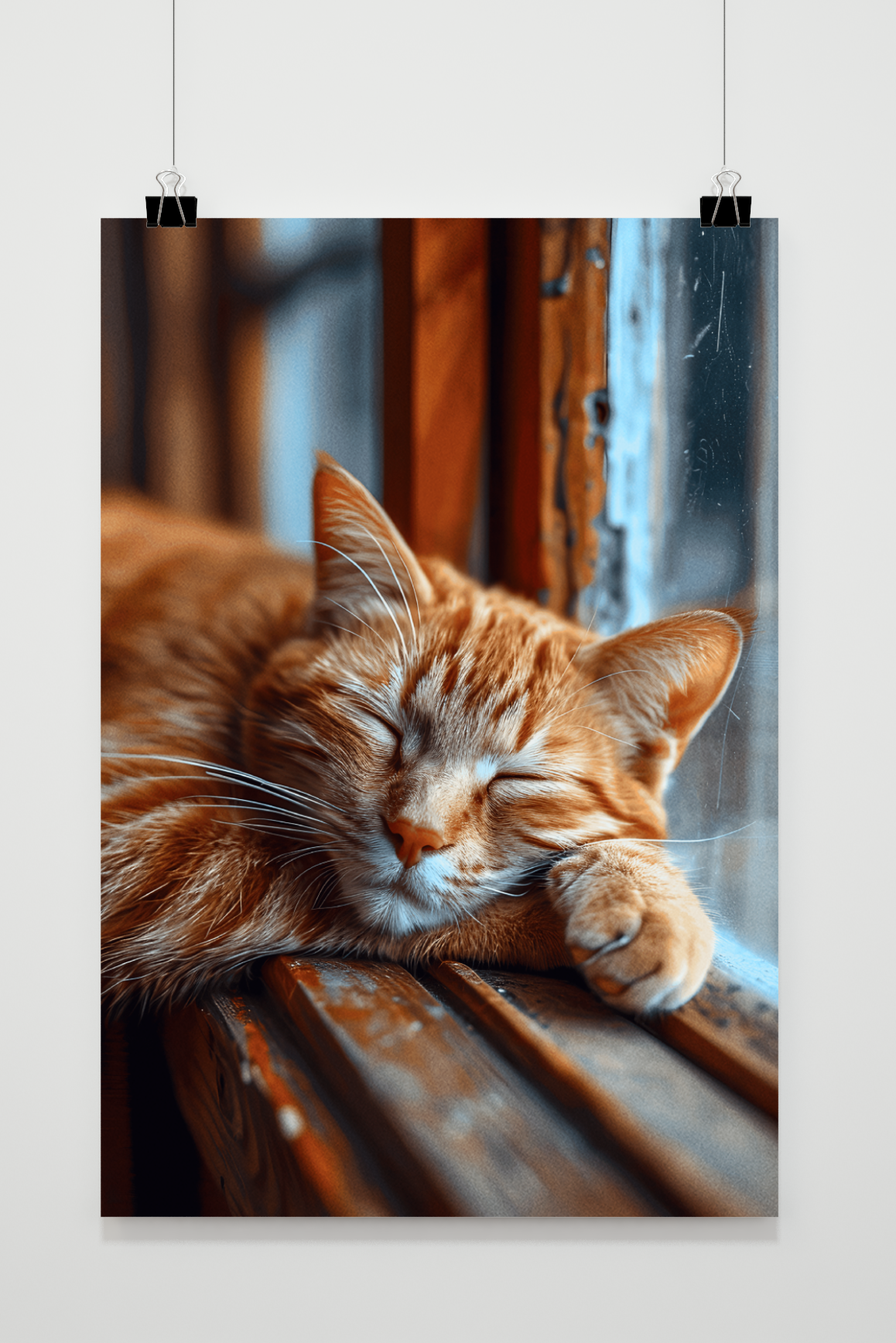 Póster Gato Rojo de 25 Artstreet