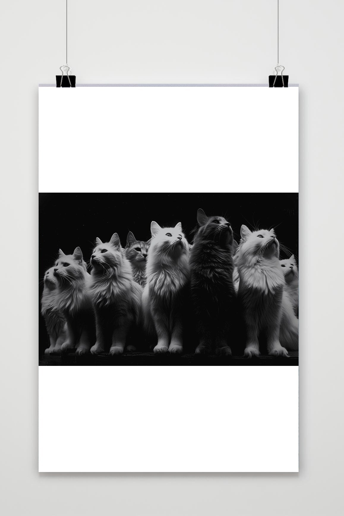 Póster Grupo de Gatos de 25 Artstreet