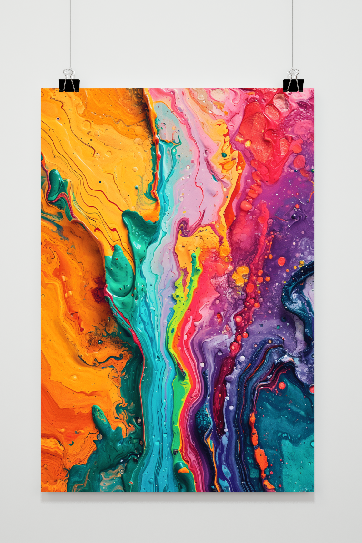 Affiche Couches de Peinture de 25 Artstreet