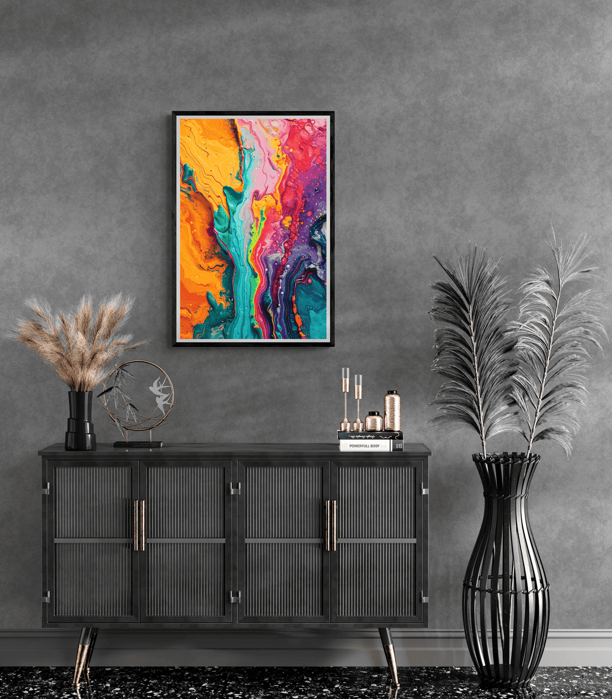Couches de Peinture dans un intérieur
