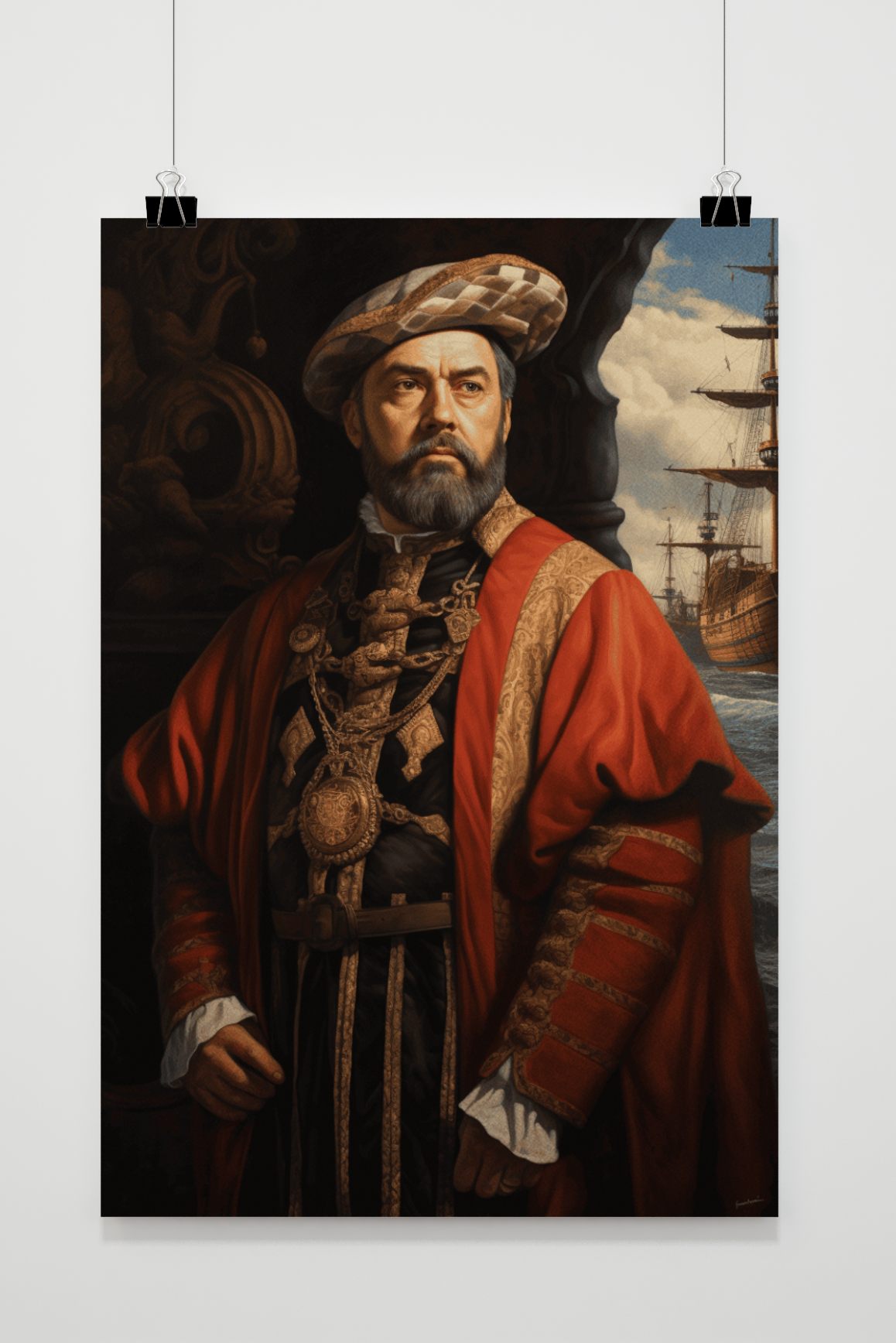 Póster Vasco da Gama de 25 Artstreet