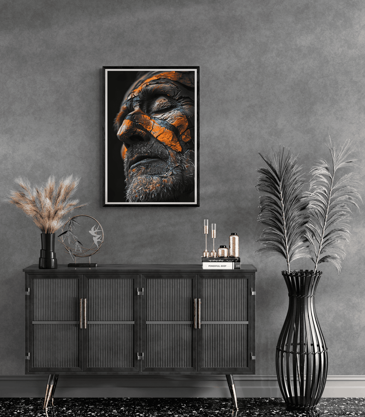 Tribal Close Up en un interior