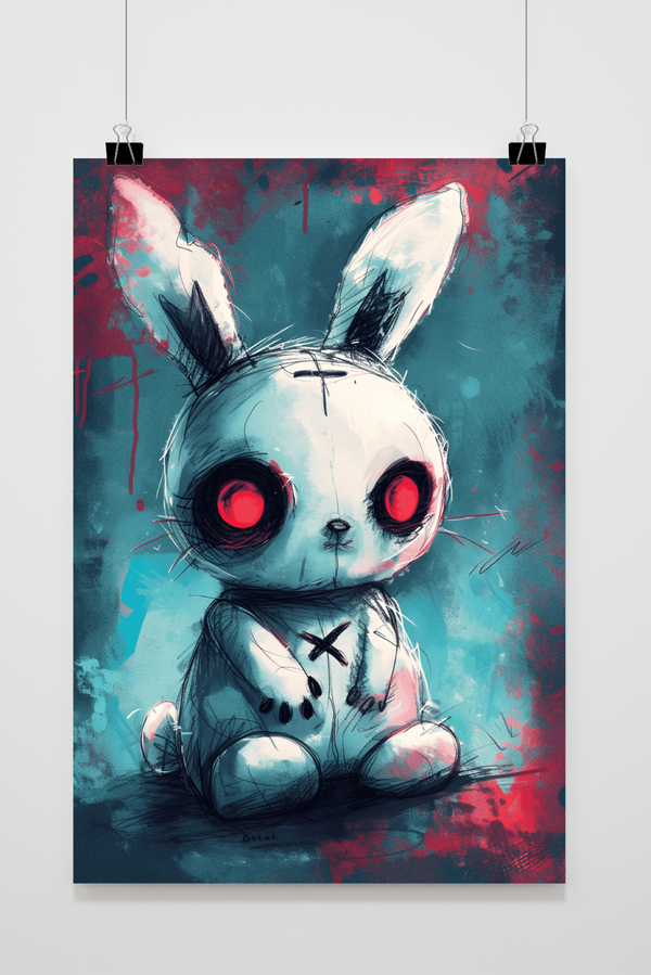 Horror Kaninchen Poster