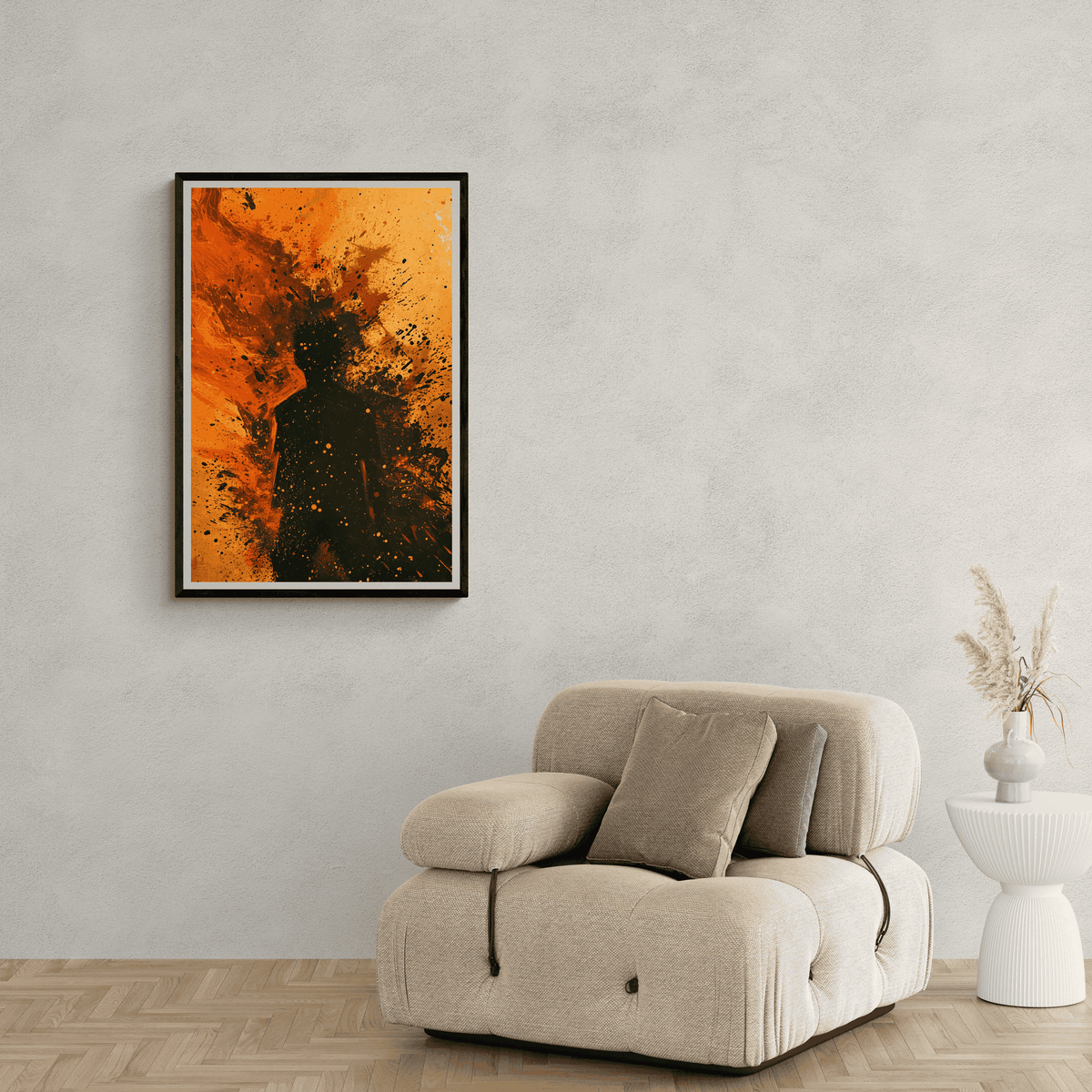 Silhoutte Splash en un interior