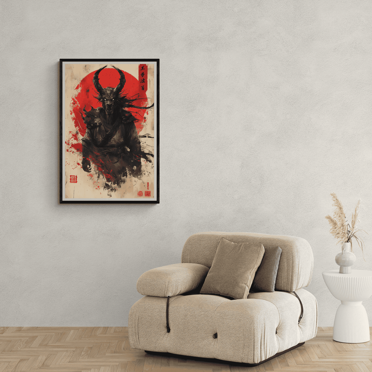 Demonio Japonés en un interior