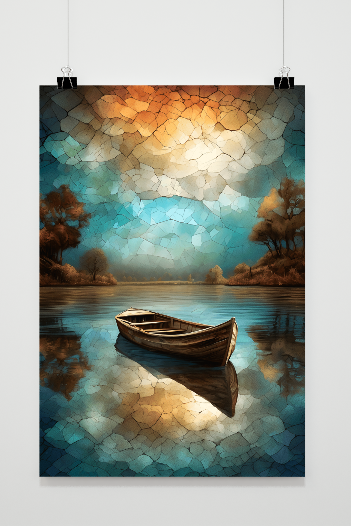 Affiche Boot in Meer de 25 Artstreet