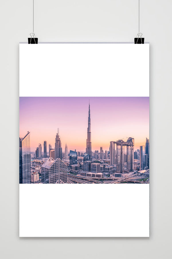 Póster Dubai Skyline