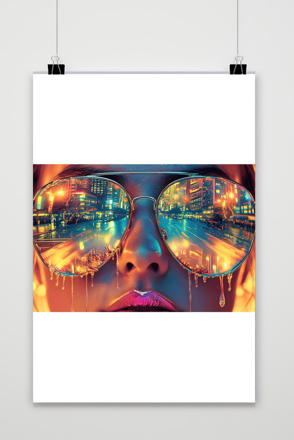 Glasses City View poster