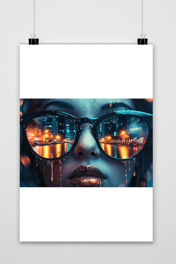 Glasses City View poster