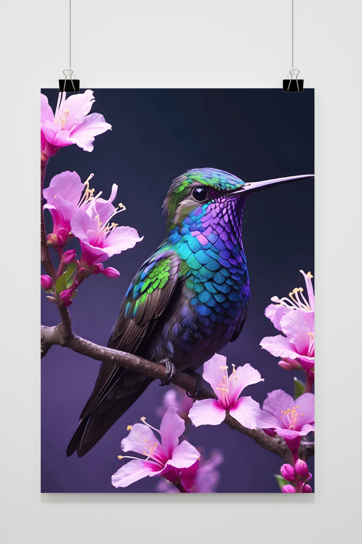 Affiche Colibri Rose de 25 Artstreet