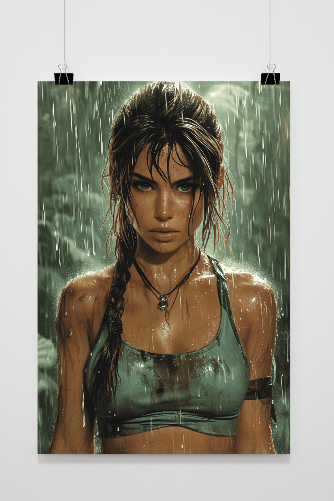 Póster Tomb Raider Anime de 25 Artstreet
