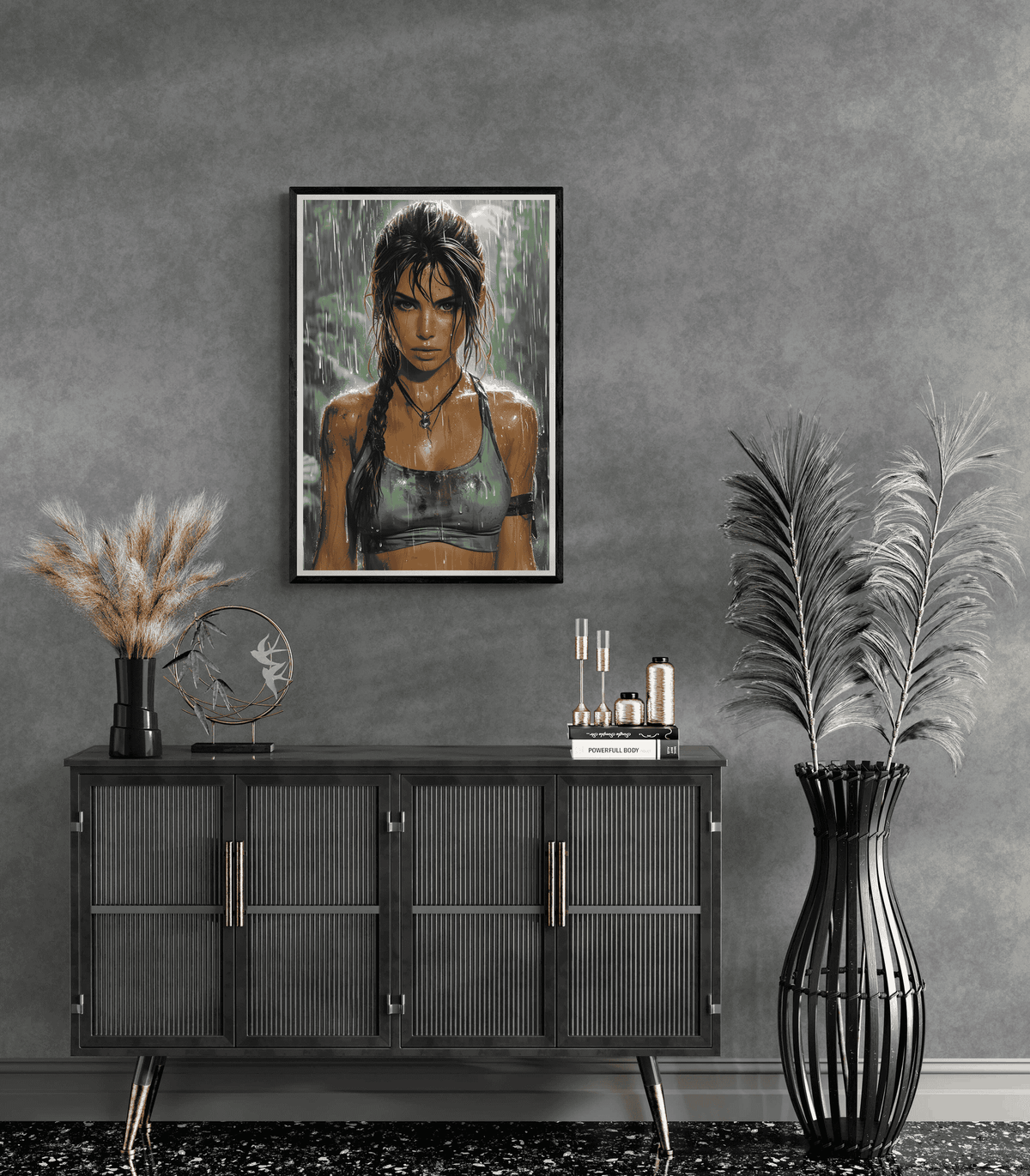 Tomb Raider Anime en un interior