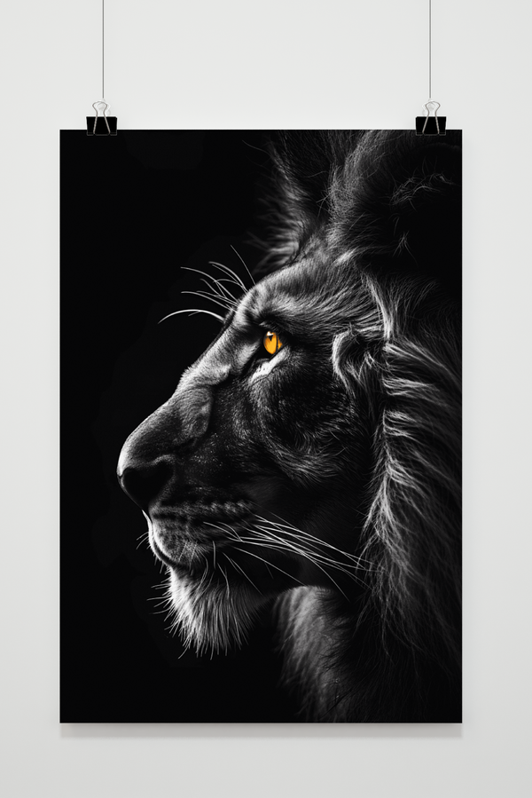 Black Lion Orange poster