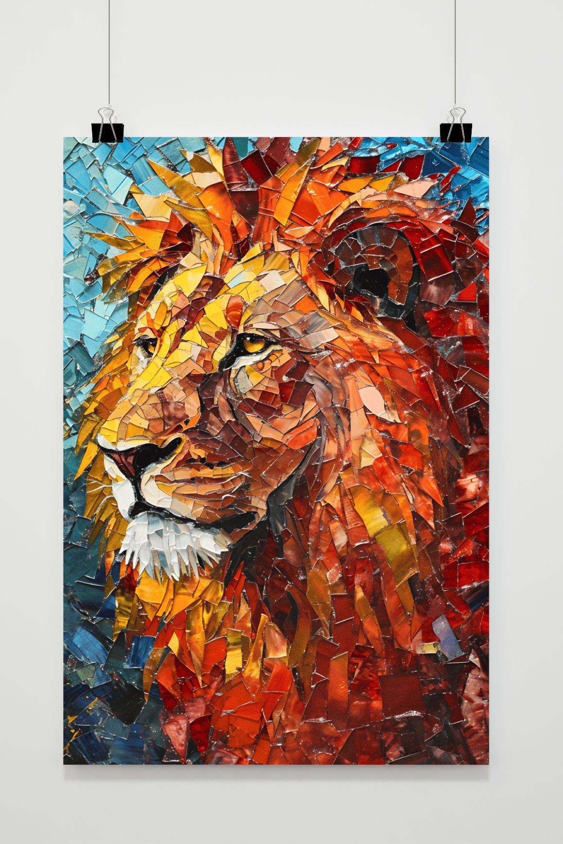 Póster León Mosaico de 25 Artstreet