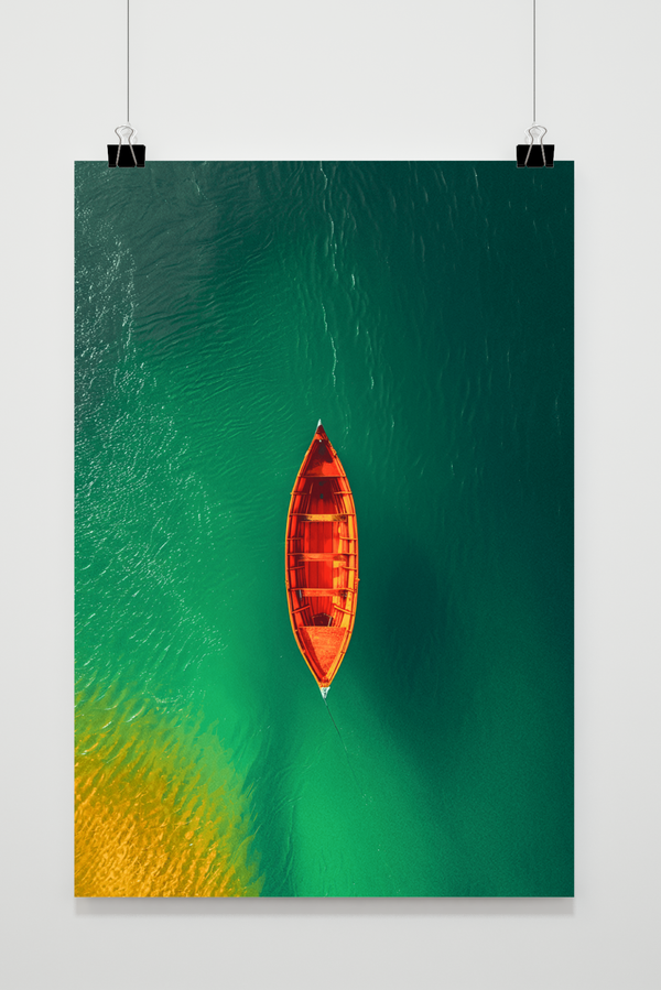 Affiche Bateau Solitaire