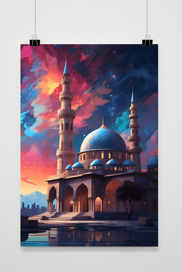 Affiche Mosquée Arabe