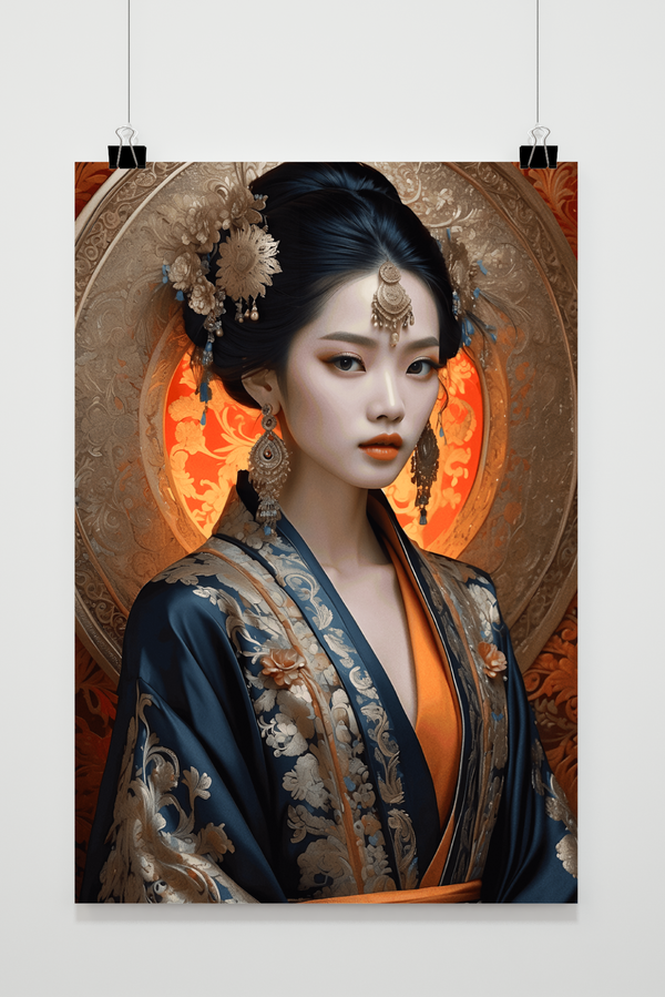 Geisha Kleuren poster