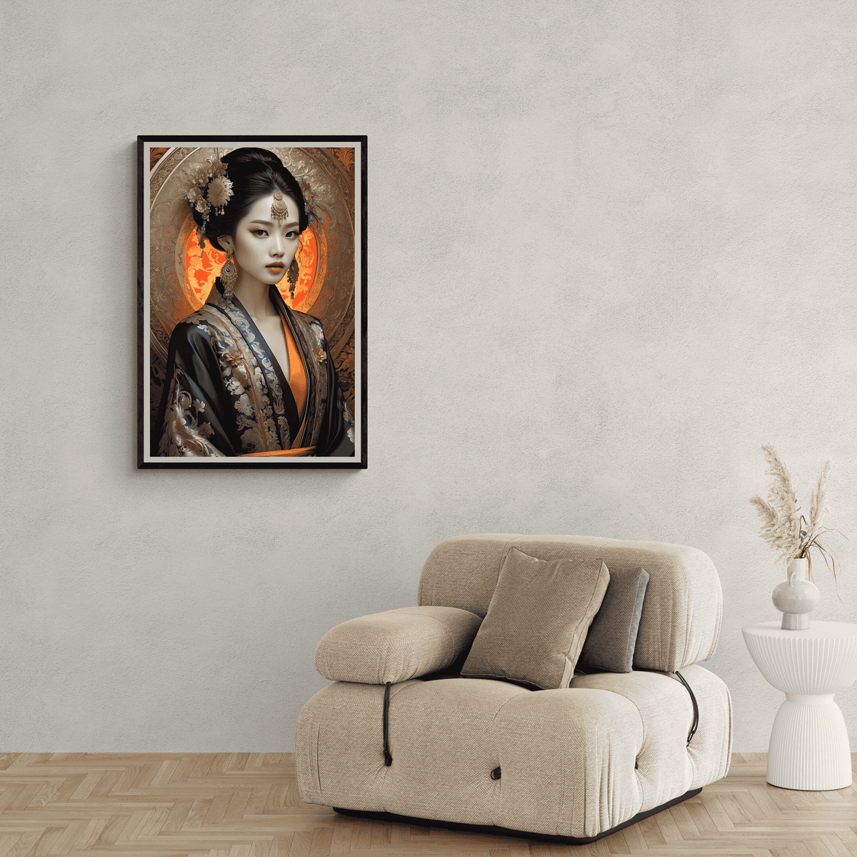 Geisha Colores en un interior