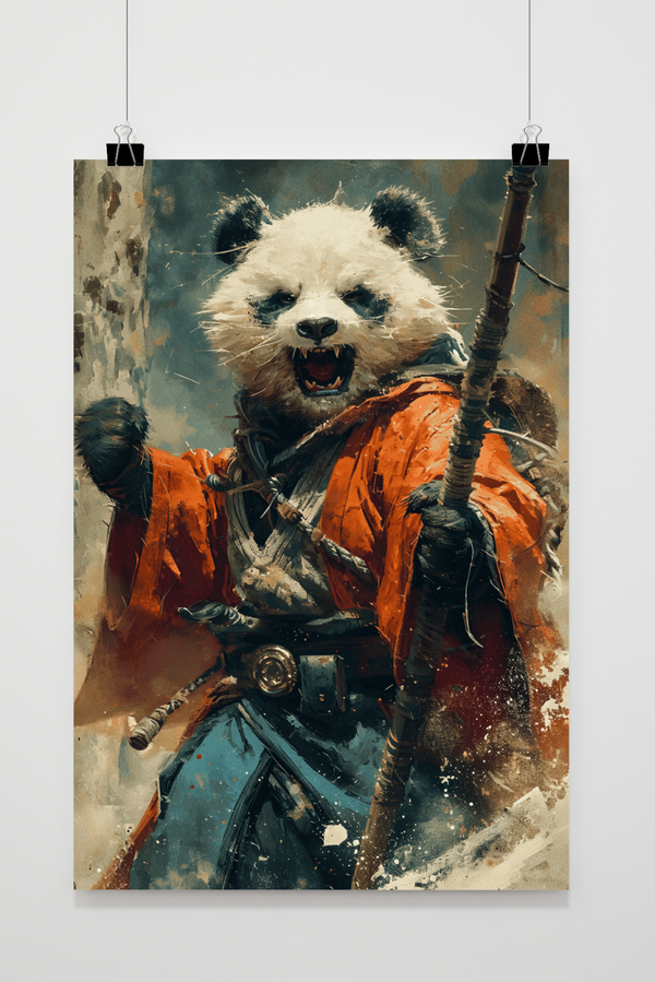 Panda Krieger Poster