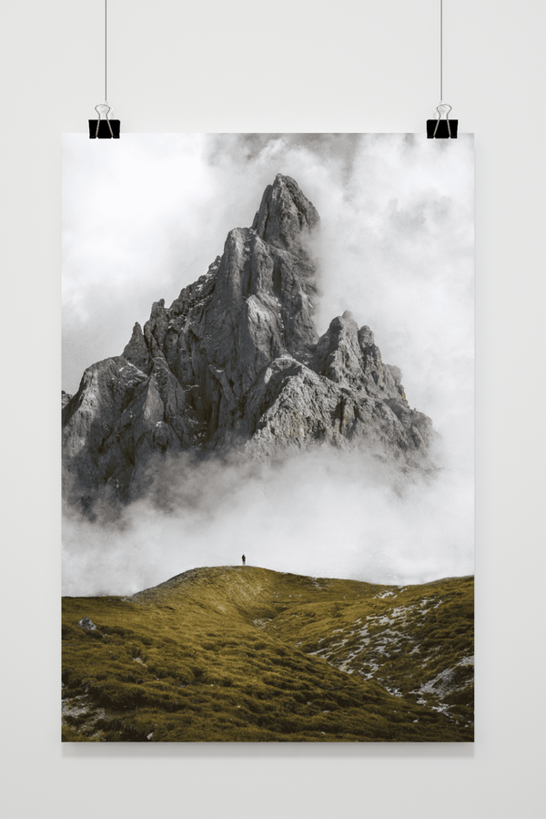 Póster Montaña Solitaria