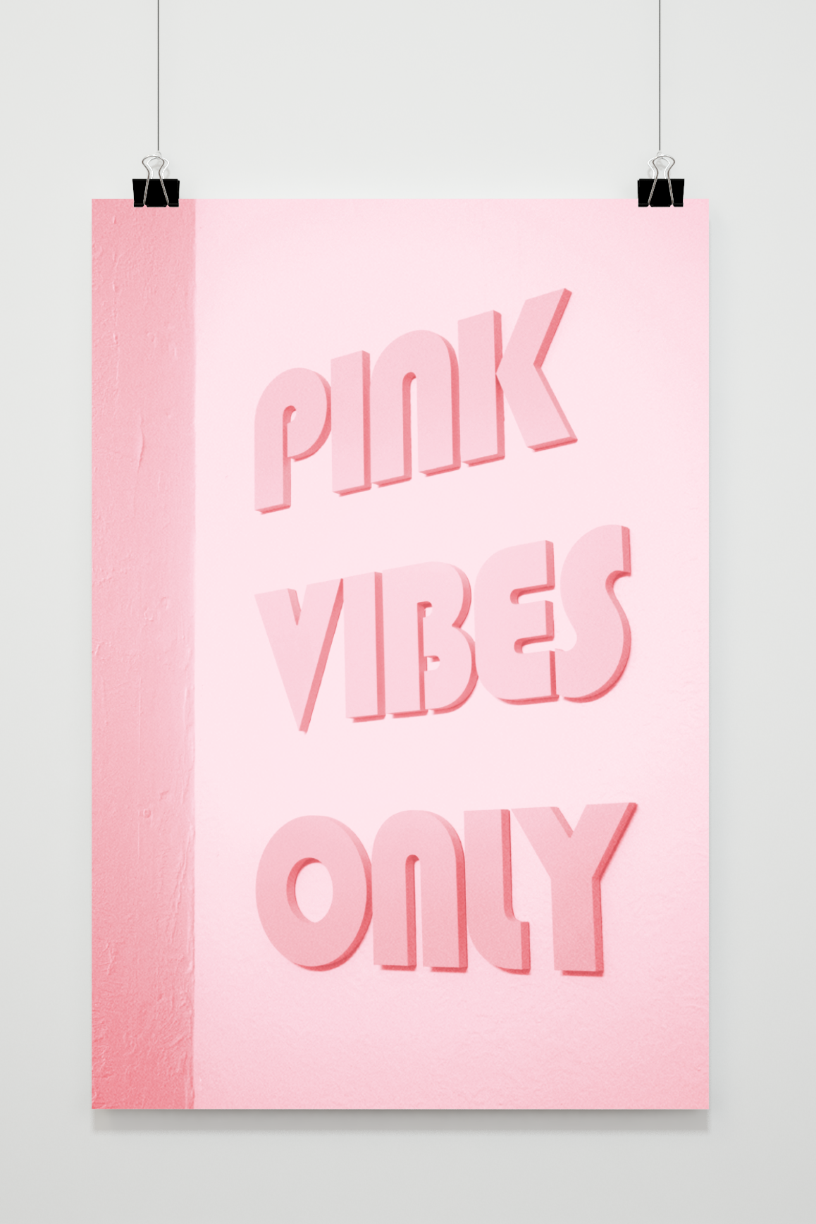 Póster Pink Vibes Only de 25 Artstreet