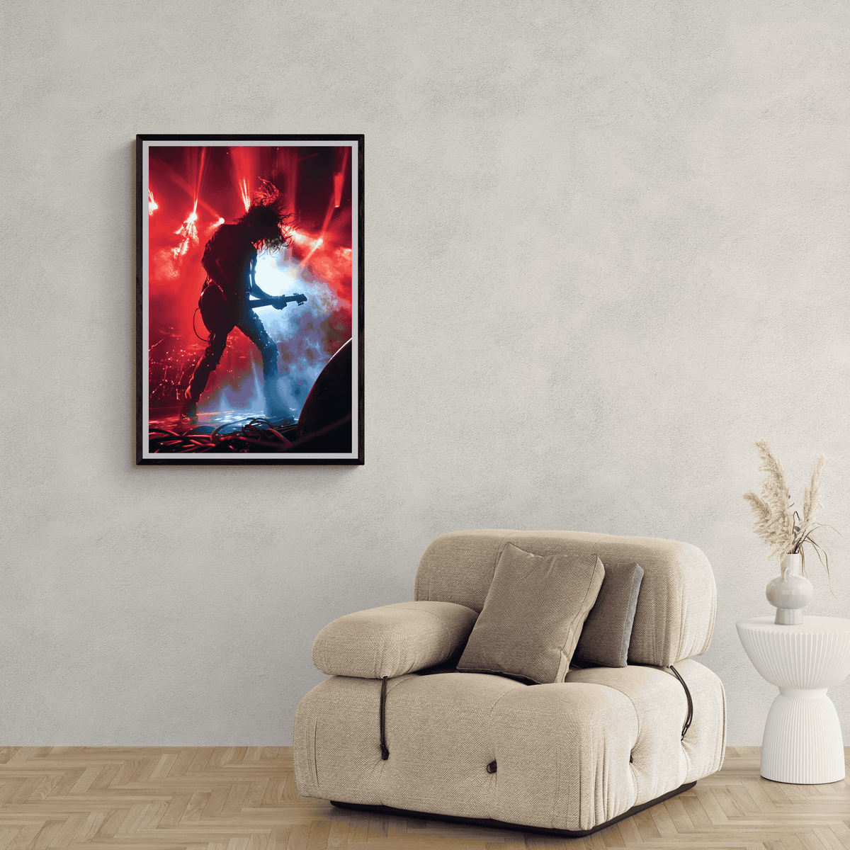 Rock Concert Abstract en un interior